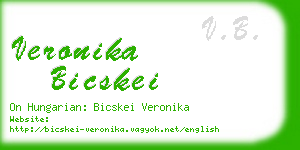 veronika bicskei business card